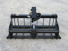 48″ Single Cylinder Root Grapple Bucket Attachment Fits Skid Steer Quick Attach