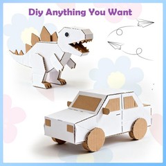 200 PCS 3.5×4.5 Inch White Corrugated Cardboard Sheet Flat Craft Insert Pad
