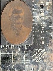 Vintage Portrait Printing Blocks Lot 3 Men Letterpress Printer Cuts Zinc