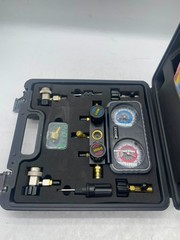 Lichamp HVAC R410A R134A R22 R32 Manifold Gauge Set AC Recharge Hose Kit- OB