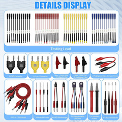 76 PCS Automotive Test Lead Kit for Car Diagnostics – Multimeter Accessories