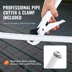 VEVOR 3/4” x 100ft White PEX-B Tubing/Pipe for Potable Water with Pipe Cutter