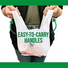 2 PACKS- Small T-Shirt Carry-Out Bags, 7″ x 5″ x 15″ (2000 ct.)