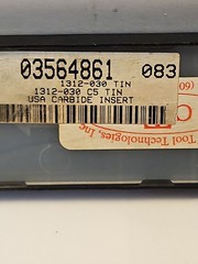 Cutting Tool Technologies Milling Insert: ANSI 1312-030, C5 TIN 6 LOT1188