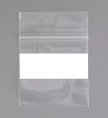 500/PCS White Block 5″x8″ Clear Reclosable Seal Bag Plastic Zip Lock Bags 2Mil