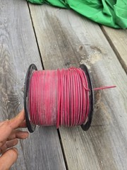 THHN Wire 12 AWG Solid Copper Building Cable 500ft RED