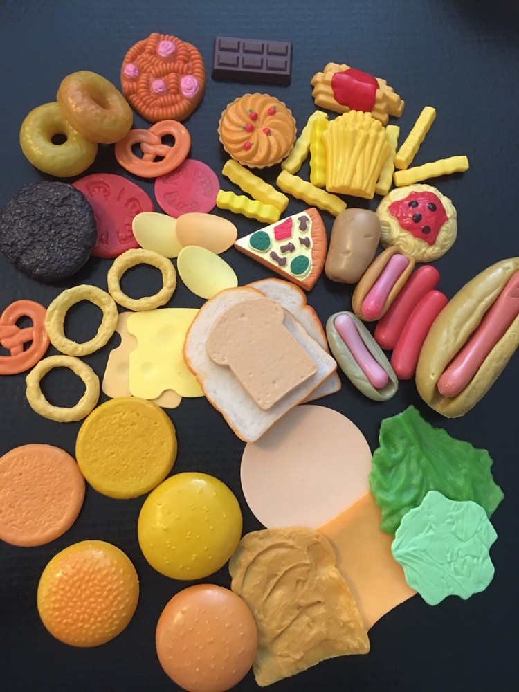Fake food Hamburger ONION Rings FRIES chips cupcake MTC Burger King hotdogs