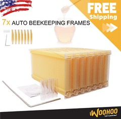 7 Auto Flow Honey Hive Beehive Frames for Auto Cedarwood Beekeeping Brood Boxes