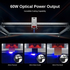 60W Laser Engraver Machine with Air Pump Goggles , Working Area 1000×1500mm