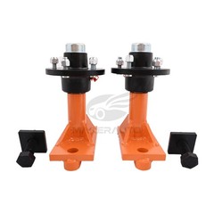Pair 5x 4.5 Lug Superior Shipping Container Wheels, Spindle Kit 6000LB US