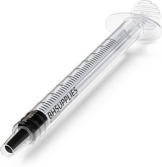 BH Supplies 1mL Luer Slip Tip Syringes (No Needle) – 100 Count (Pack of 1)