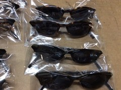 ASSORTED BOX OF SUNGLASSES SUN GLASSES SET OF 12 GLASS COLORED SMALL LENS