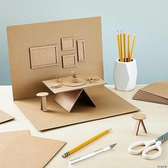 200 Pack Corrugated Cardboard Sheets for Packing & Crafts 5 x 7 In