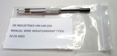 OK INDUSTRIES HW-UW-224 MANUAL WIRE WRAP/UNWRAP TOOL, 22-24 AWG