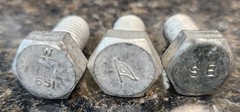 3.5 POUNDS 1/2″-13 x 1″ Silicon Bronze Hex Head Cap Screws Gray Patina Approx 35