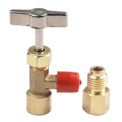 Automotive Grade R134a AC Can Tap with Tank Adapter for Charging Hoses