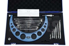 SHARS 6-12″ Outside Micrometer Set W/Interchangeable Anvils Grad .0001″ NEW R}
