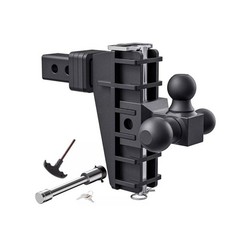 2″ Receiver 6″ Drop Hitch Adjustable Trailer Hitch 2-Ball /3-Ball 20000 LBS