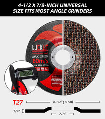 Grinding Wheels Grinding Discs 4-1/2” X 1/4” X 7/8” Grinder Wheel Center Meta