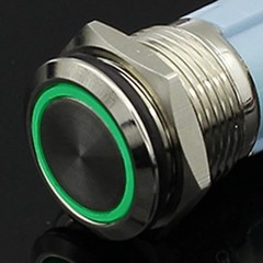 Waterproof Metal Push Button Switch with LED 5V 12V 24V 220V 12mm–22mm
