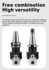 F1 Boring Head 50mm 2in MT2 MT3 MT4 C20 C25 BT30 BT40 NT30 NT40 R8 Lathe Tool