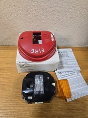 Potter CS-24R Fire Alarm Strobe Ceiling Red (NEW IN BOX) No Hardware