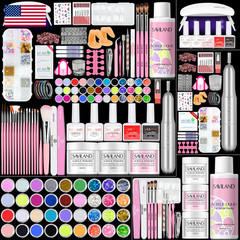 Saviland Acrylic Nail Kit Drill Professional Acrylic Nail Set For Beginners