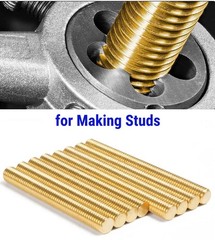 3/16 inch Brass Rods 3/16 x 12 in, 6 Pcs for Knife Making Knife