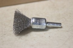 Lot of 3 Weiler 10013 1/2″ Diameter Stainless Steel Fine Wire Brushes