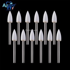 36pcs AZDENT Dental Flame White Stone Polishing FG Burs Abrasion Point Bur FL2
