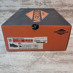 MERRELL Size 12 EE Men’s Moab Vertex Vent Comp Toe Black Work Shoe (J36461W)