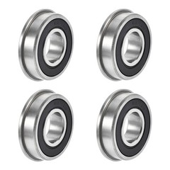 4pcs Double Sealed GCr15 FR8-2RS Flange Ball Bearing 1/2″x1-1/8″x5/16″
