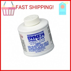 Dykem 80300 Steel Blue Layout Fluid, Brush-in-Cap (4oz)