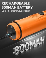 Rechargeable Metal Detector Pinpointer Adults Kids Full Waterproof 800mAh 360