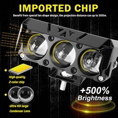 2x 4” LED Work Light Bar Spot Flood Pods Off Road Truck Fog Lights Yellow White