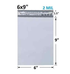 400 Poly Mailers Shipping Bags 100 Each Size 4×6” 5×7” 6×9” 7.5×10.5” 2.5MIL