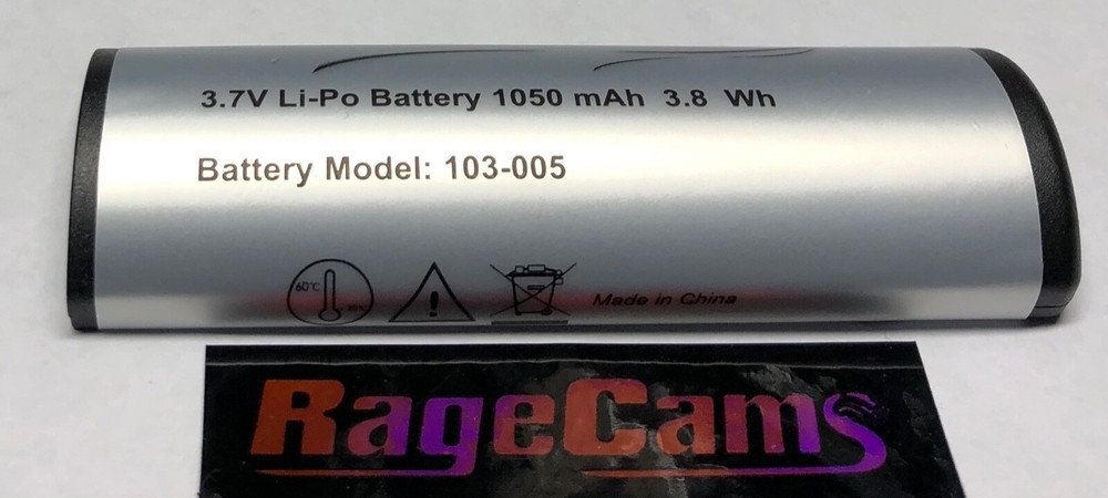 3.7v Li-Po New Battery 1050 mAh 3.8 Wh for FireCam Fire Cam ONYX HD 4k Camera