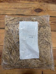 5 Pounds Rubber Bands Sz 32 Industrial Grade .125″(1/8) WIDE X .4 Tan