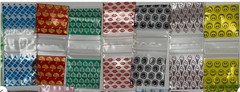 DIME BAGS 1000pcs 1.5″ x 1.5″ WE CHOOSE RANDOM MIX! (10 packs x 100)