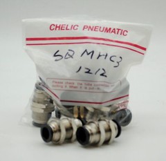 CHELIC SQMH-C3 12-12 Bulkhead union Push to connect Fitting (10 PCS PER BAG)