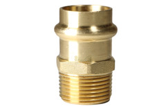 25 Pieces 3/4″ Propress Male Adapter, Lead Free Brass, 3/4″ Press Fit Male