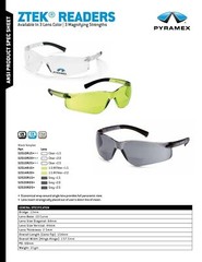 3- ZTEK BIFOCAL Clear Lens Reading Safety Glasses READERS Protective Eyewear Z87