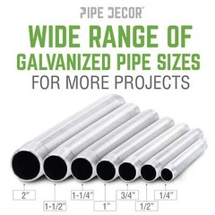 1 in. x 60 in. Galvanized Steel Pipe