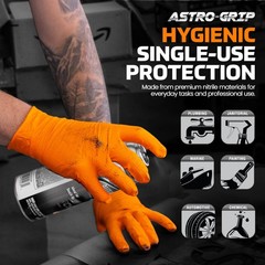 Sas Safety 66575 Nitrile Astro Grip Powder-Free Disposable Glove Xx-Large Pack