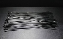 200 PK 18 IN ZIP TIES NYLON BLACK 50 LBS UV WEATHER RESISTANT WIRE CABLE BCT18