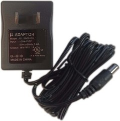 Power Adapter AC DC 5521 18Vdc DC18V 18V 1.1A 1100mA µ-Adaptor U11180011U