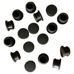 Black Snap-on Hole Plug 2.5mm~50.6mm Silicone Rubber Blanking End Caps Tube Pipe