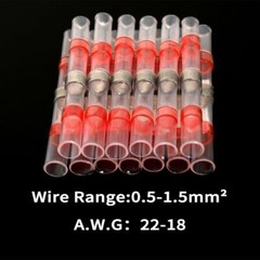 50-1000 Solder Seal Sleeve Heat Shrink Butt Wire Connectors Terminals Waterproof