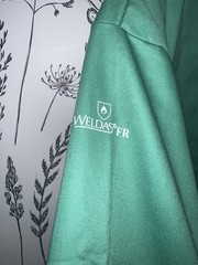 Weldas Flame Retardant Cotton Welding Jacket, Green, Medium