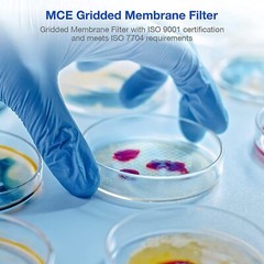 Mixed Cellulose Ester Grid MCE Membrane Filter 47mm 0.45um 1000Pack Hydrophilic